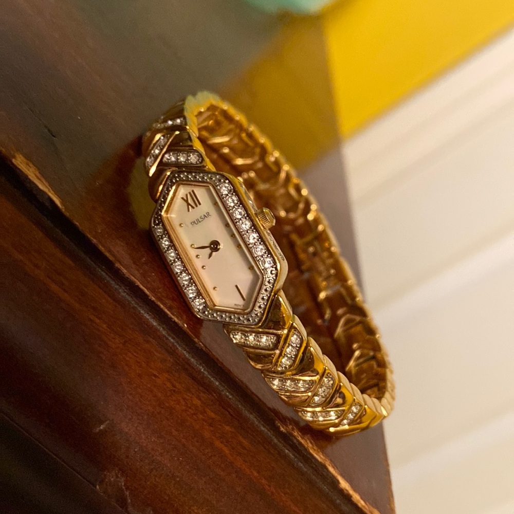 Gold Pulsar Watch with Diamonds